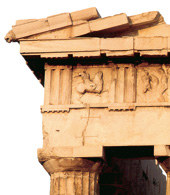 Tryglif: północno-zachodni narożnik Partenonu, 438-432 p.n.e. /Encyklopedia Internautica