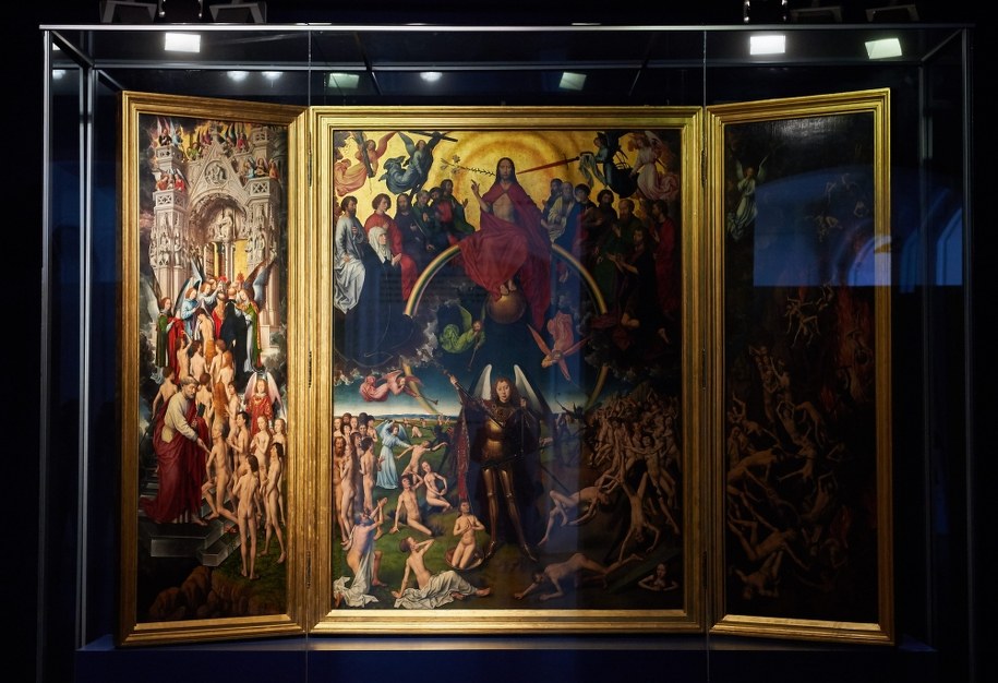 Tryptyk "Sąd Ostateczny" Hansa Memlinga w Muzeum Narodowym w Gdańsku / 	Adam Warżawa    /PAP
