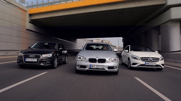 Trzej przedstawiciele Bundesligi to obecnie najlepsze auta, jakie klasa kompaktów ma do zaoferowania. /Motor