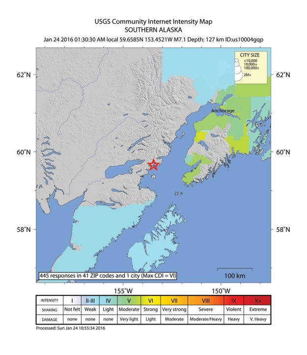 Trzęsienie ziemi miało miejsce o godzinie 1:34 w nocy czasu /Handout /PAP/EPA