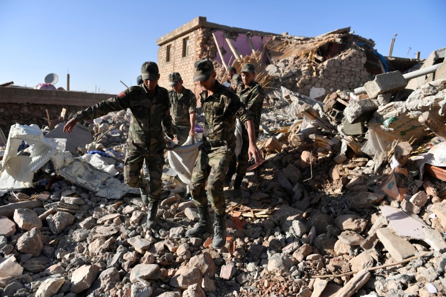 Trzęsienie ziemi w Maroku /Jalal Morchidi /PAP/EPA