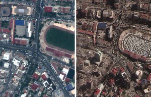 Trzęsienie ziemi w Turcji i Syrii. Rozmiar tragedii na zdjęciach satelitarnych