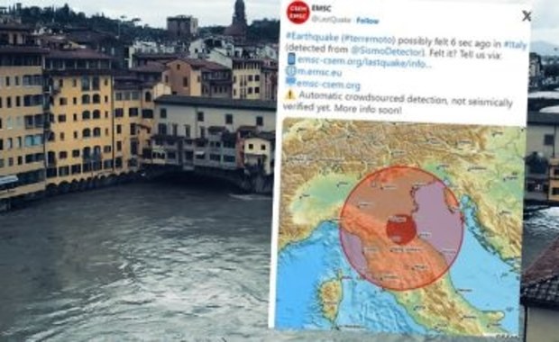 Trzęsienie ziemi we Włoszech. Najsilniejsze wstrząsy we Florencji i Prato