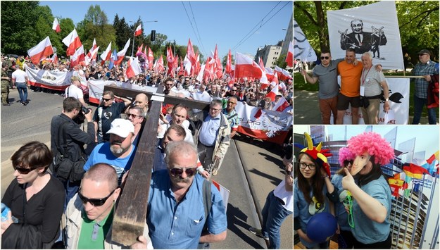 Trzy manifestacje w stolicy /Tomasz Gzell, Bartłomiej Zborowski, Radek Pietruszka /PAP