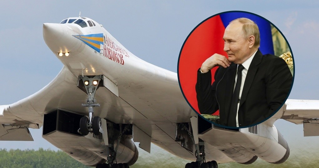 Tu-160M, którym leciał Putin był w fatalnym stanie technicznym i spłonął /Yury Kochetkov/Associated Press/East News (miniatura) /123RF/PICSEL
