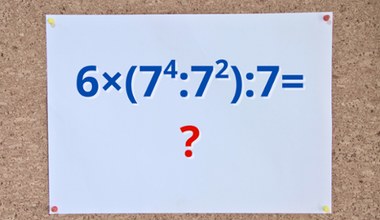 Tu nie potrzeba zdolności matematycznych. Wystarczy znajomość jednej reguły 