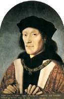 Tudorowie, M. Sittow, portret Henryka VII, 1505 r. /Encyklopedia Internautica