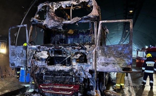 Tunel "Emilia" zamknięty. Powodem pożar ciężarówki