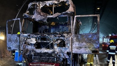 Tunel "Emilia" zamknięty. Powodem pożar ciężarówki