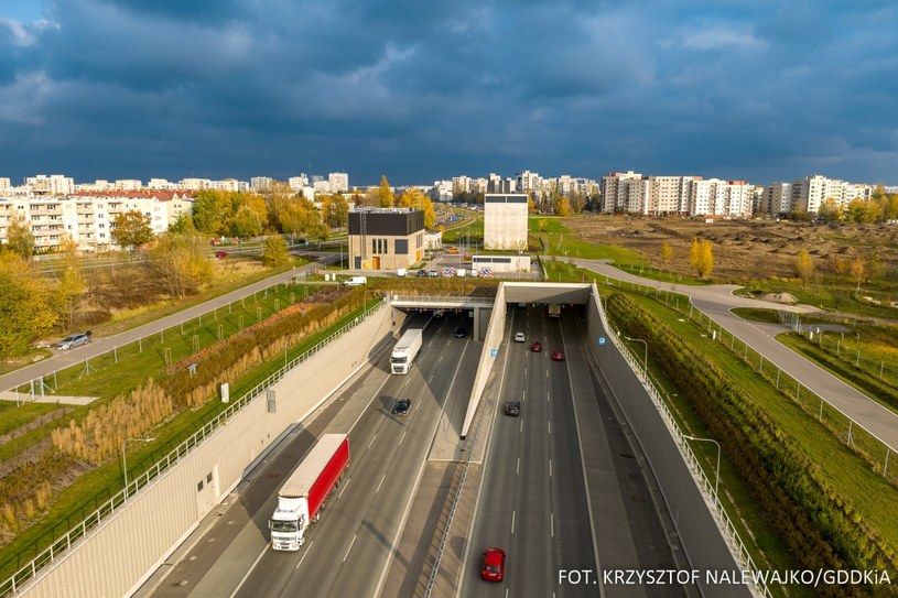 Tunel na drodze S2 w Warszawie /GDDKiA