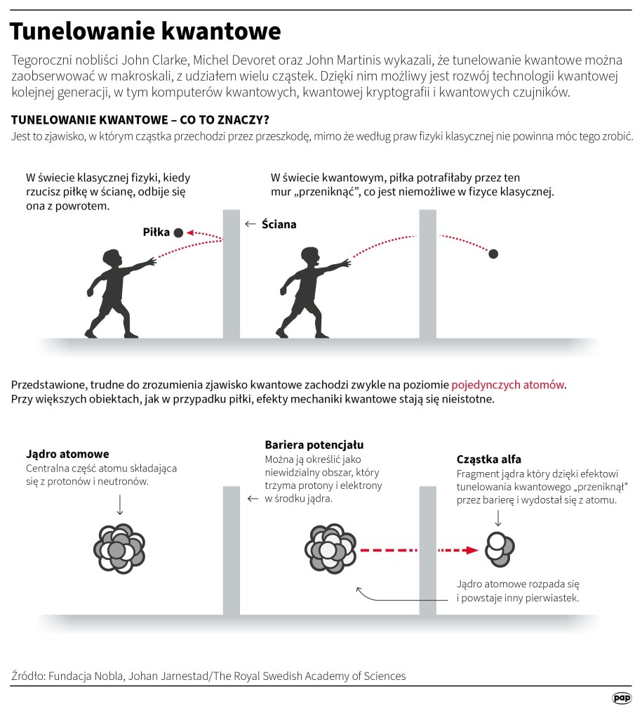 Tunelowanie kwantowe /Mateusz Krymski /PAP
