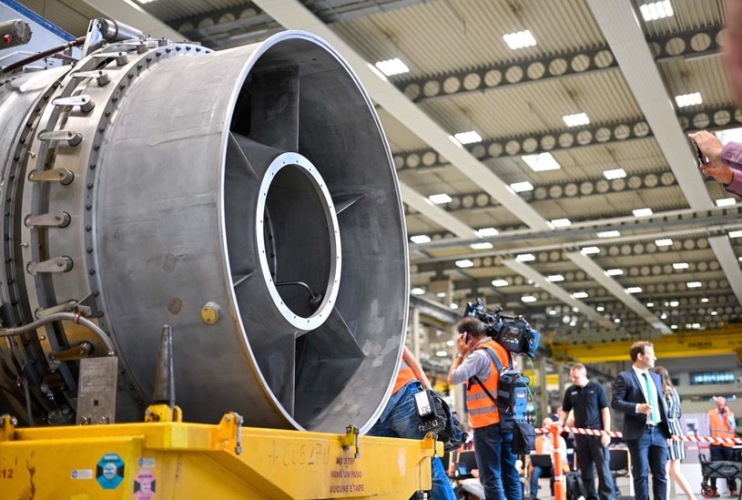 Turbina gazowa z fabryki Siemens Energy w Muelheim an der Ruhr /AFP