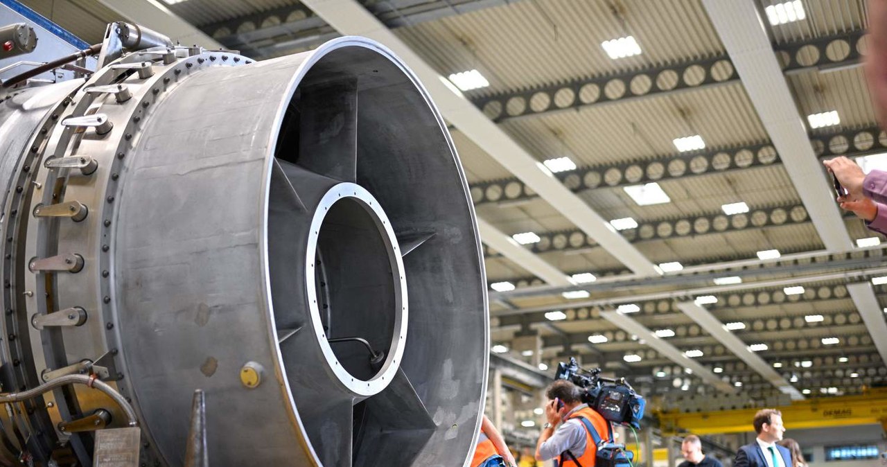 Turbina gazowa z fabryki Siemens Energy w Muelheim an der Ruhr /AFP