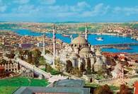 Turcja, Istambuł, meczet Sulejmana Wspaniałego i Złotego Rogu /Encyklopedia Internautica