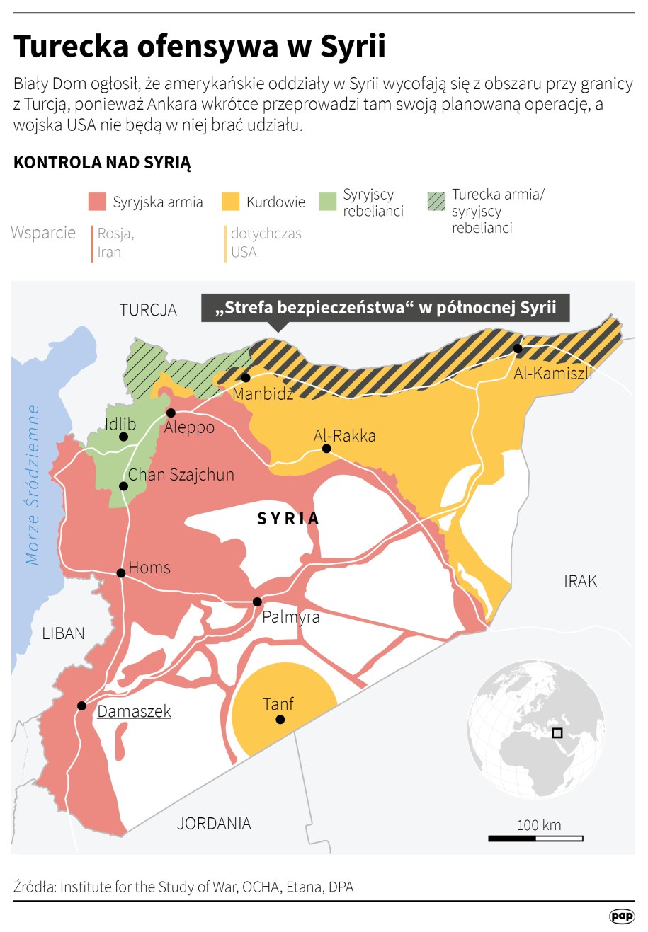 Turecka ofensywa w Syrii /PAP/REUTERS  - Maciej Zieliński /