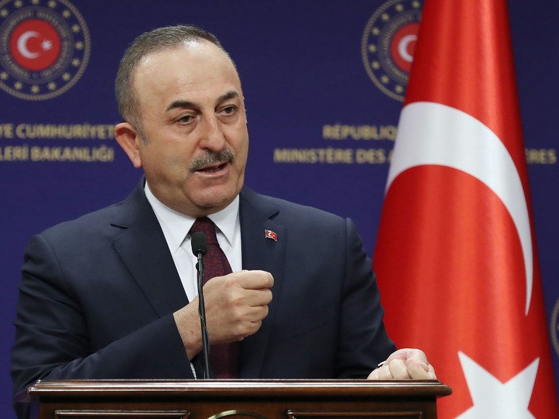 Turecki minister spraw zagranicznych Mevlut Cavusoglu. /ADEM ALTAN /AFP