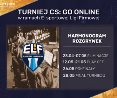 Turniej CS: GO online organizowany w ramach E-sportowej Ligi Firmowej