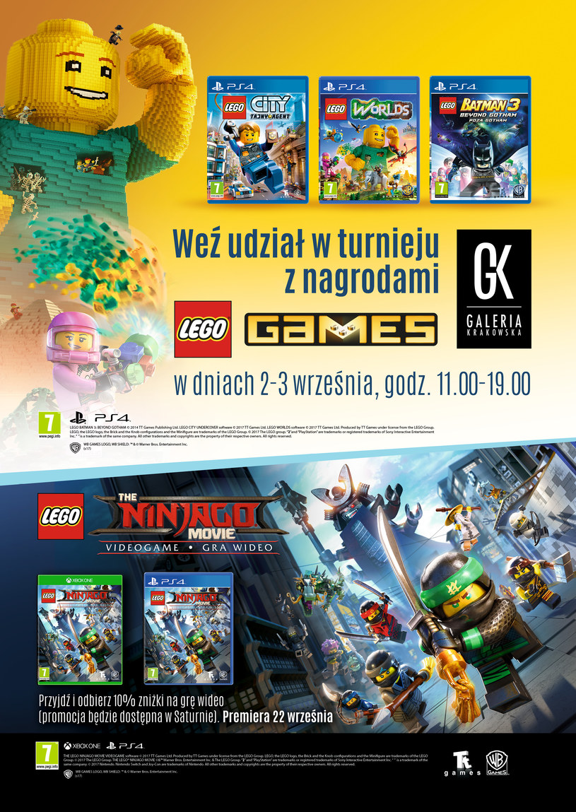 Turniej gry LEGO City Tajny Agent odbędzie się w Galerii Krakowskiej /materiały prasowe