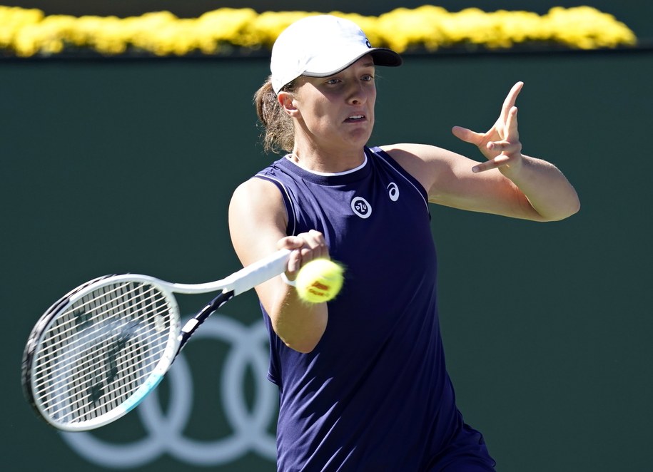 Turniej WTA w Indian Wells: Iga Świątek przegrała w deblu /	RAY ACEVEDO /PAP/EPA