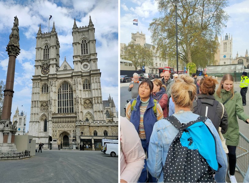 Turyści chcą zobaczyć londyńskie Opactwo Westminsterskie jeszcze przed koronacją Karola III /Wiktor Kazanecki /INTERIA.PL