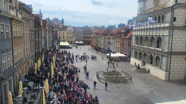 Turyści na Starym Rynku w Poznaniu /Beniamin Piłat /RMF FM /RMF FM - reporter