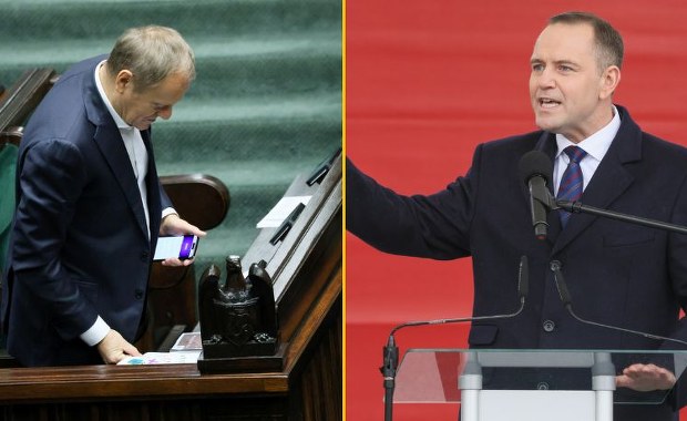 Tusk dzwoni, Nawrocki nie odbiera. "Wcześniej przynajmniej odpowiadał na SMS-y"