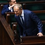 Tusk: Na twarzy Nawrockiego maluje się "niemalże rozpacz"