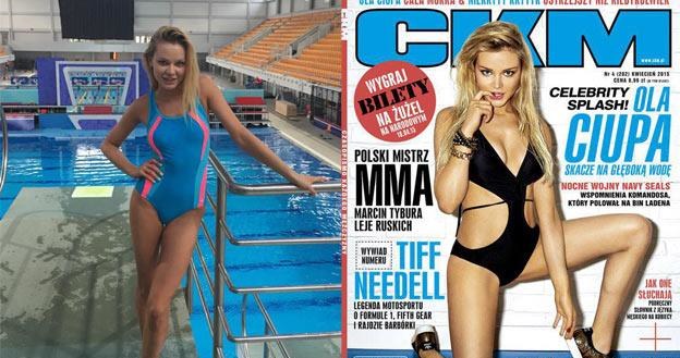 Tuż przed ćwirćfinałem "Celebrity Splash" do sklepów trafił nowy numer magazynu "CKM"... /