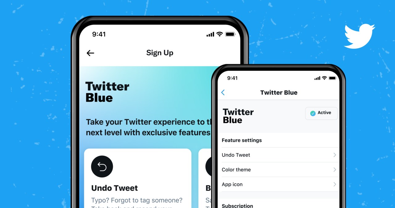 Twitter Blue - ekran główny nowej usługi /materiały prasowe