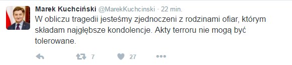 Twitter Marka Kuchcińskiego /Twitter