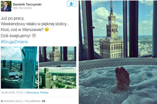 Twitter posła Tarczyńskiego /Twitter