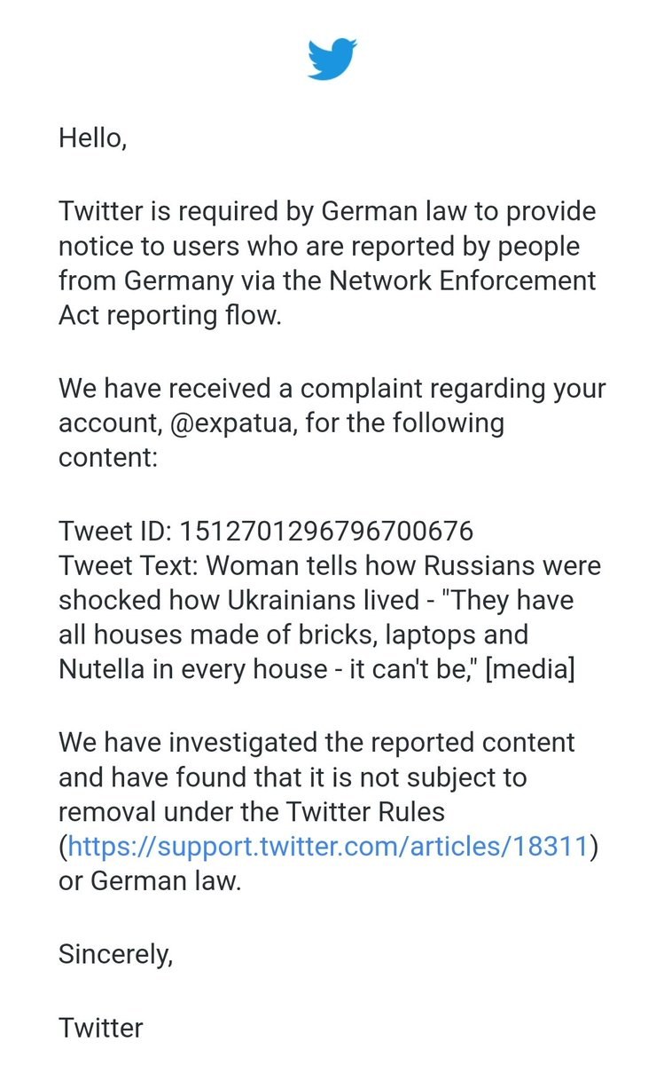 Twitter uznał, że wypowiedź Ukrainki o zdumieniu rosyjskich żołnierzy nie narusza zasad serwisu /Twitter