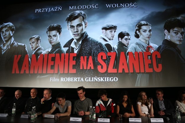 Twórcy filmu na konferencji prasowej /PAP/Tomasz Gzell /PAP