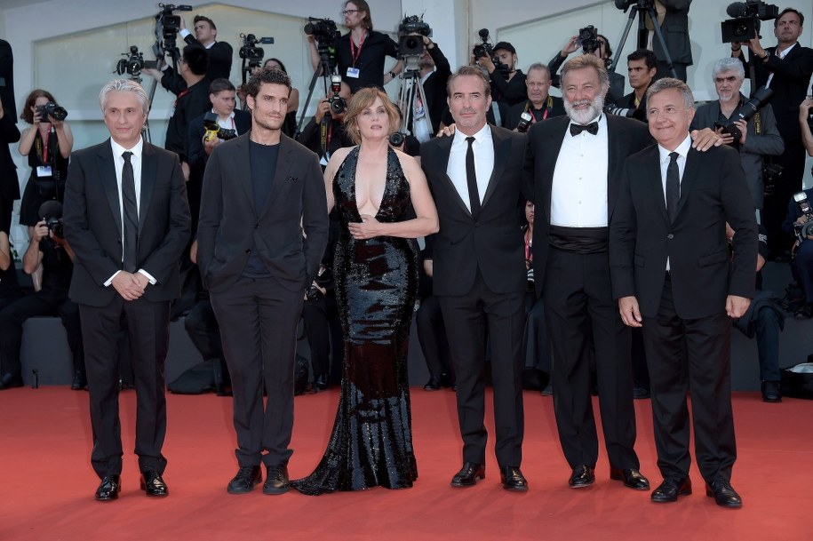 Twórcy "Oficera i szpiega" na czerwonym dywanie przed premierą w Wenecji /	Alberto Terenghi / IPA /PAP/PA