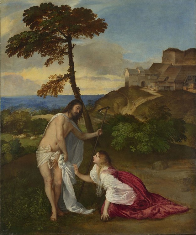 Tycjan, "Noli me tangere" /The National Gallery, London /