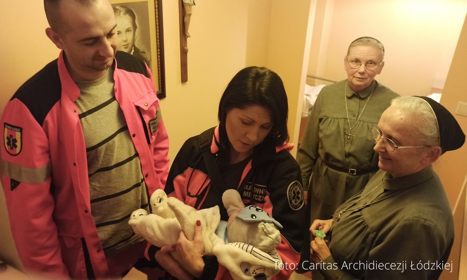 Tygodniowy Tadzio zaalarmował siostry urszulanki w Łodzi - dziecko jest zdrowe /Caritas Archidiecezji Łódzkiej /Materiały prasowe