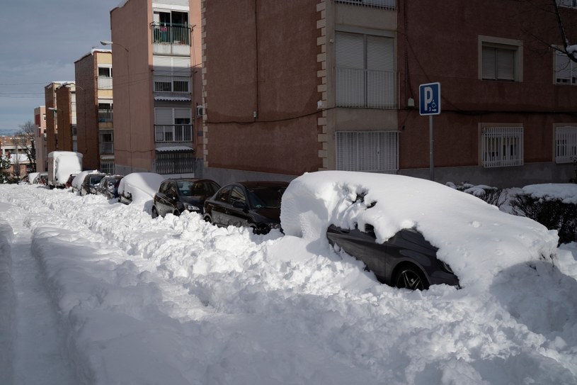 Tyle śniegu spadło w... Madrycie /Getty Images