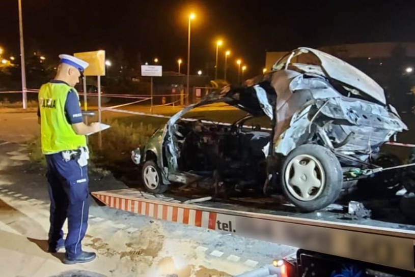 Tyle zostało z Matiza... /Policja