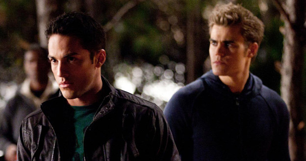 Tyler (Michael Trevino) i Stefan (Paul Wesley) /materiały prasowe