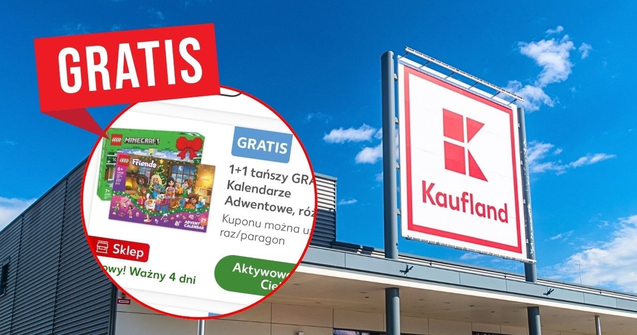 Tylko do jutra! Kalendarze adwentowe 1+1 tańszy GRATIS w Kauflandzie /CanvaPro /INTERIA.PL