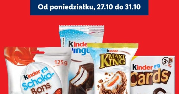 Tylko w Lidlu - Wszystkie ulubione słodycze Kinder w super promocji! /Lidl /INTERIA.PL