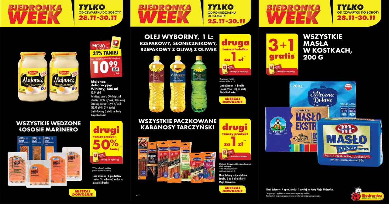 Tylko z kartą Moja Biedronka! Niezwykłe oferty na Black Week! /Biedronka