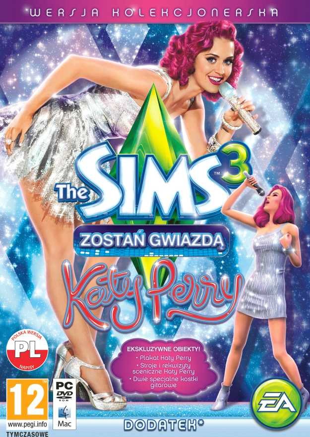 Tymczasowa okładka polskiej, limitowanej edycji dodatku do gry The Sims 3: Zostań Gwiazdą /Informacja prasowa