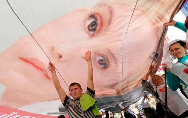 Tymoszenko trafiła do więzienia skazana na siedem lat /SERGEY DOLZHENKO /PAP/EPA
