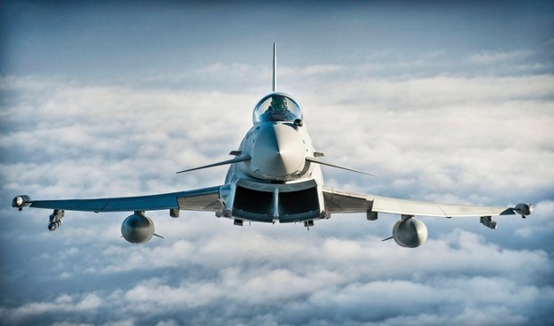 Typhoon należący do RAF-u / 	SGT RALPH MERRY ABIPP RAF / BRITISH MINISTRY OF DEFENCE    /PAP/EPA