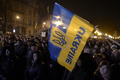 Tysiące przeciwników władz wyszły na ulice Lwowa