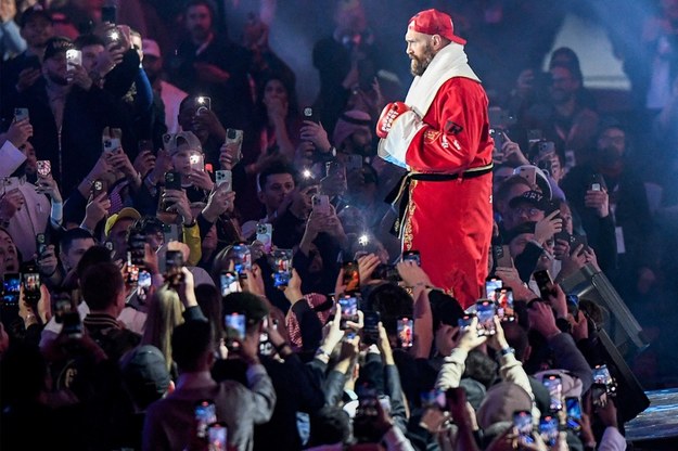 Tyson Fury przed walką /AFP /East News/AFP