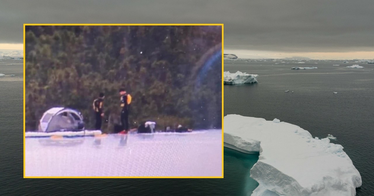 U wybrzeży Kanady para śmiałków rozbiła namiot na górze lodowej /East News