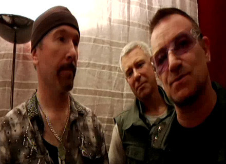 U2 na filmie nagranym dla Soundedit /