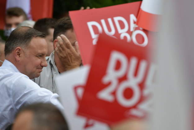 Ubiegający się o reelekcję prezydent Andrzej Duda /Przemysław Piątkowski /PAP